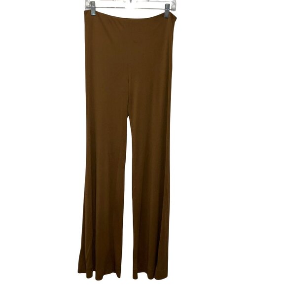 RALPH LAUREN PURPLE LABEL HIGH WAIST FLARED PANTS SIZE 8 TAN - Picture 2 of 11